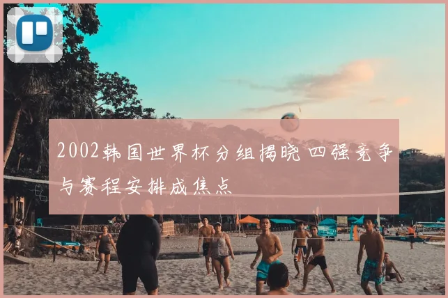 2002韩国世界杯分组揭晓 四强竞争与赛程安排成焦点